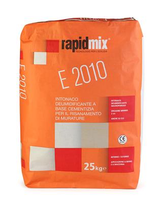 Intonaco Rapidmix Sacchetto E2010 Intonaco Deumidif. Kg.25