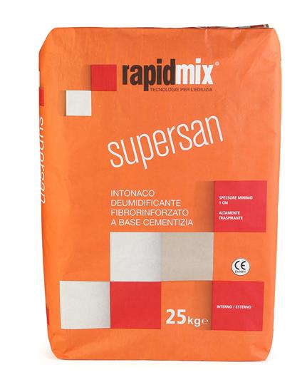 Intonaco Rapidmix  Sacchetto Supersan deumidificante da 25 kg